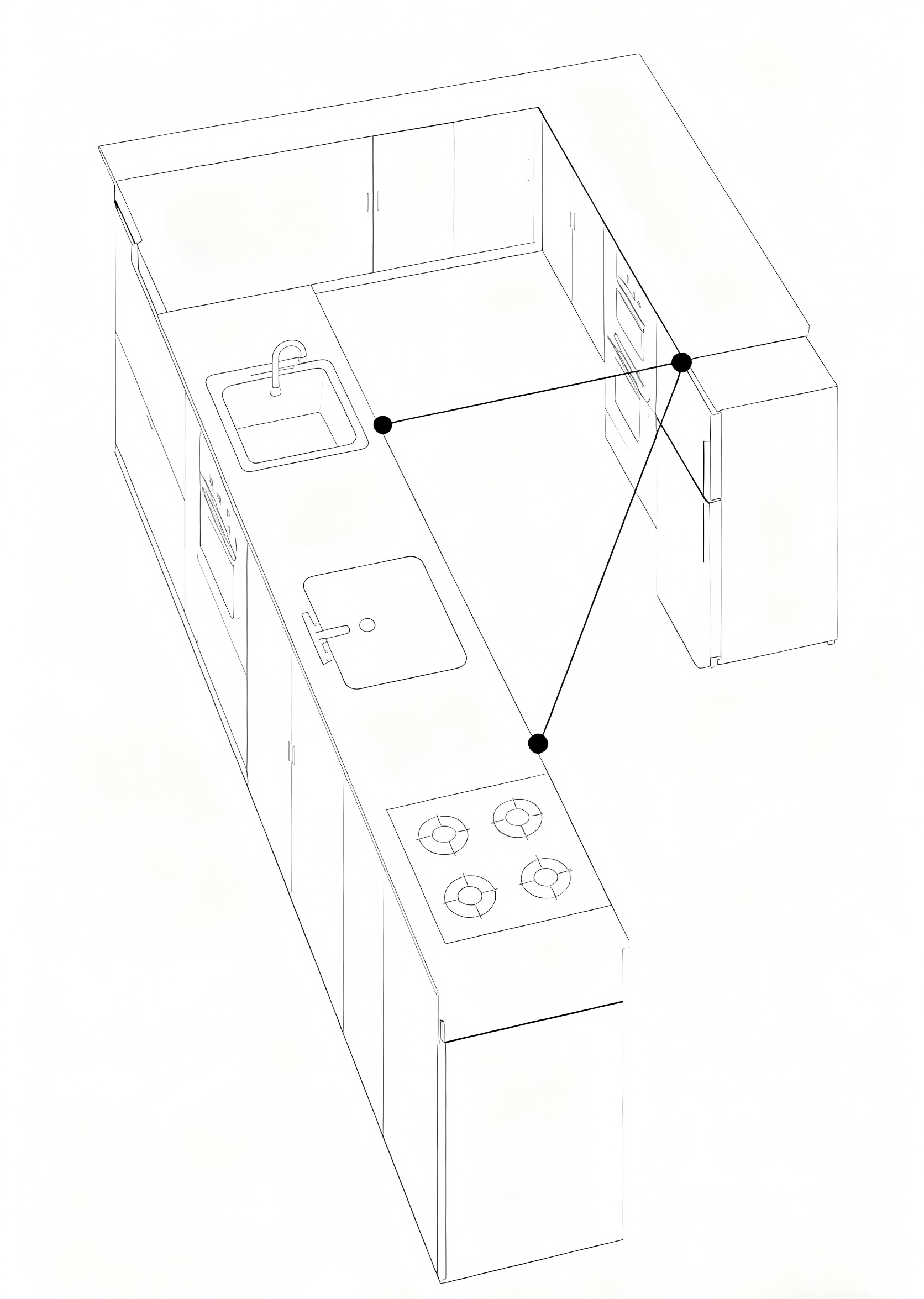 peninsula kitchen layout