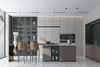 Wood Veneer Kitchen Cabinets CG-004