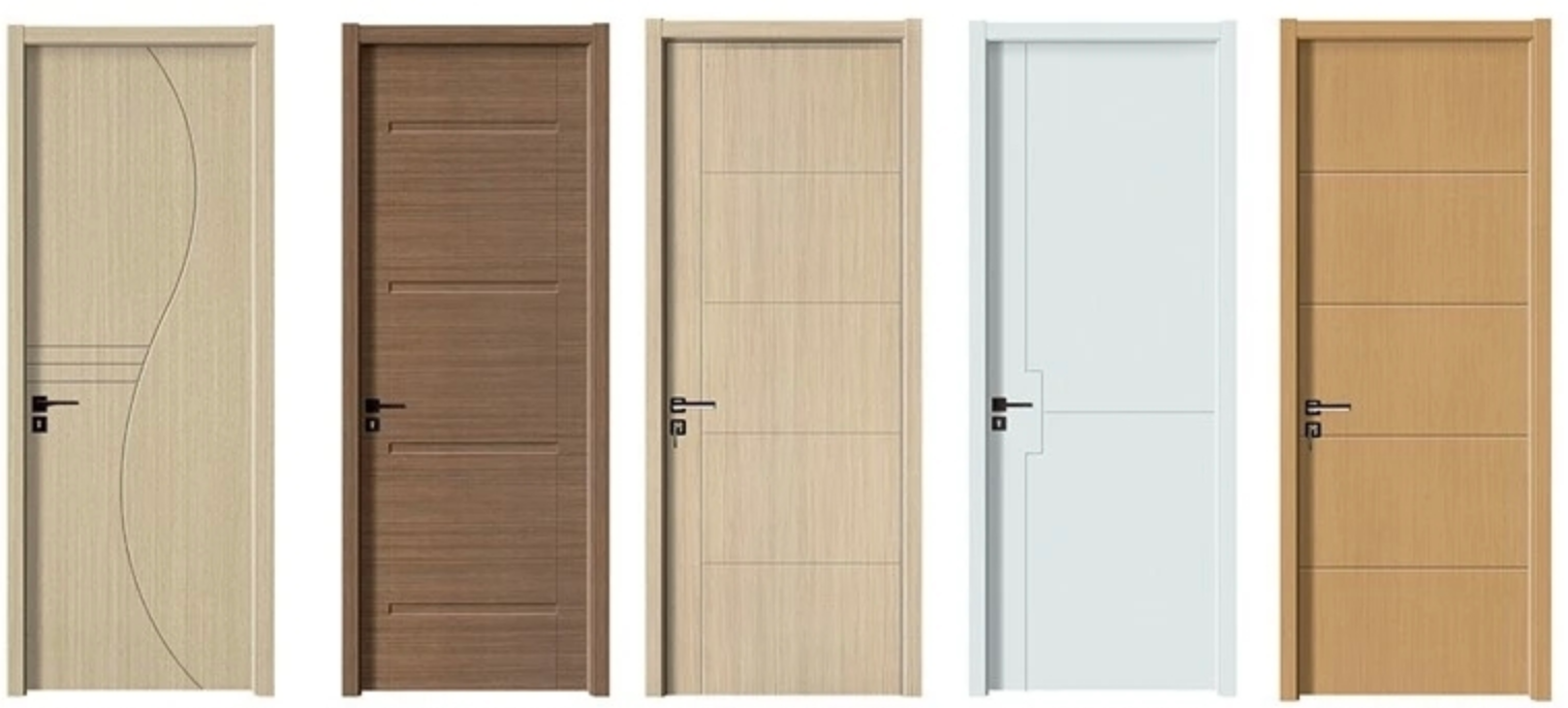 Linear Series Waterproof WPC Door with Simple Design