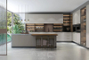 Wood Veneer Kitchen Cabinets CG-024
