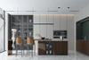 Wood Veneer Kitchen Cabinets CG-004