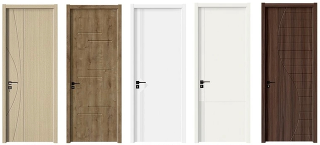 Linear Series Waterproof WPC Door with Simple Design