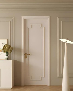 French Style Lacquer Finished Wooden Door for Interior