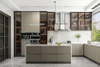 Wood Veneer Kitchen Cabinets CG-019