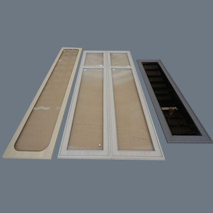 Clear Glass Panel Cabinet Door, Contemporary Style, Frameless