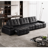 First-grade Genuine Leather Sofa Bed with Smart Voice Function Electrical Sofa