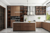 Wood Veneer Kitchen Cabinets CG-019