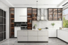 Wood Veneer Kitchen Cabinets CG-019