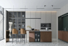 Wood Veneer Kitchen Cabinets CG-004