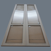 Clear Glass Panel Cabinet Door, Contemporary Style, Frameless