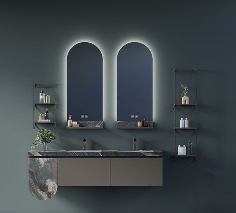 High-End Smart Mirror Cabinet with Integrated Lighting
