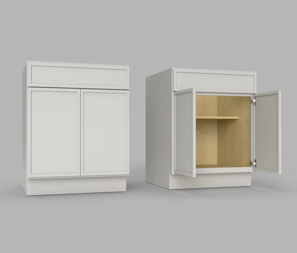 Ready to assemble kitchen cabinets for project applications
