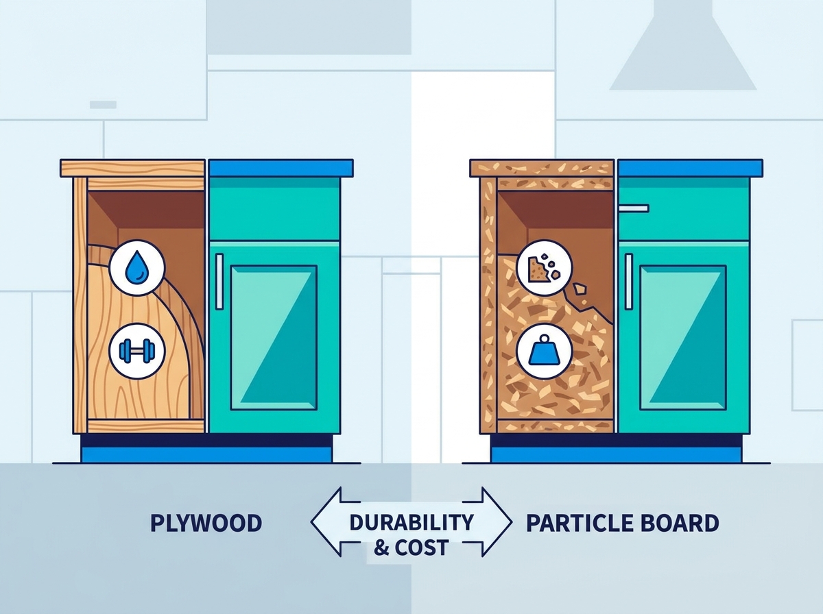 Plywood vs particle board cabinet construction comparison